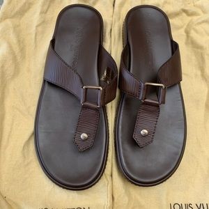 Louis Vuitton sandals flip flops epi 39
